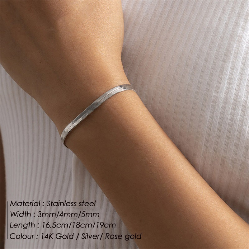 Steel Snake Bones Bracelet