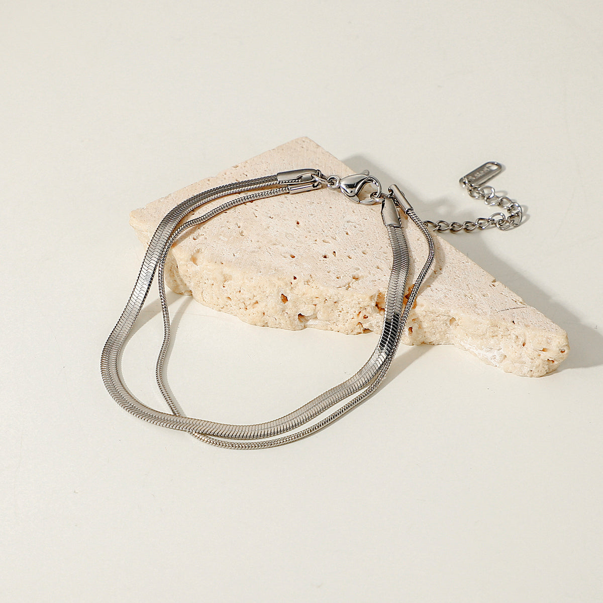 Layer Steel Snake Bones Bracelet