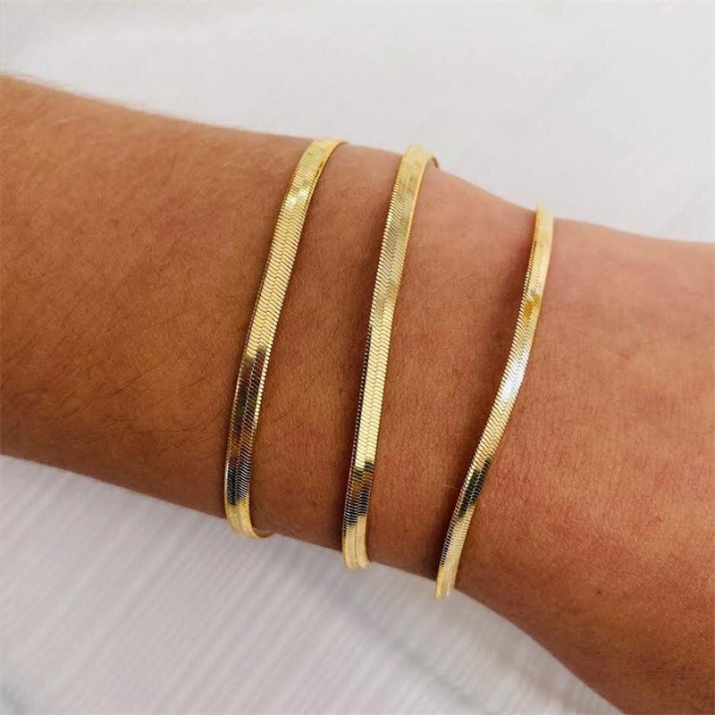 Steel Snake Bones Bracelet